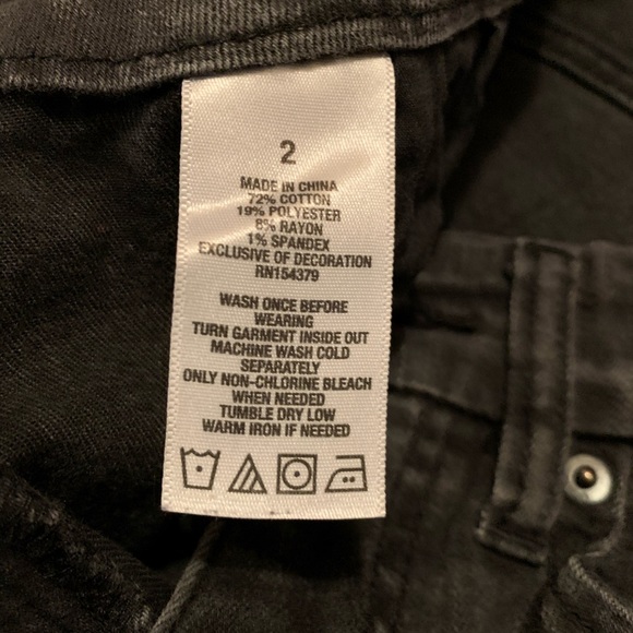 aeropostale black ripped jeans - Picture 3 of 3